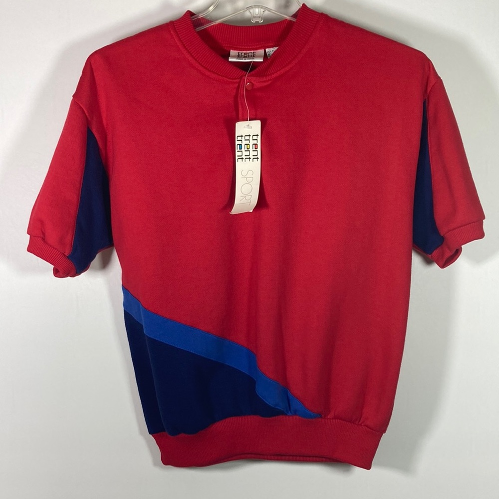 Trent Sport Short Sleeve Soft Fleece Pull Over Size L New With Tag